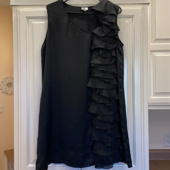 Go International ruffle front sleeveless satin slip dress size XL - Picture 3 of 8